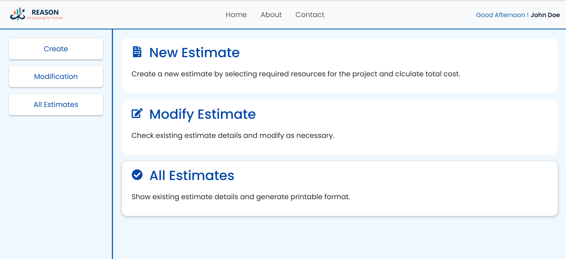 Estimate Module