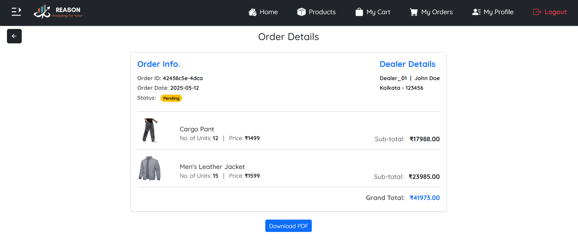 My Order